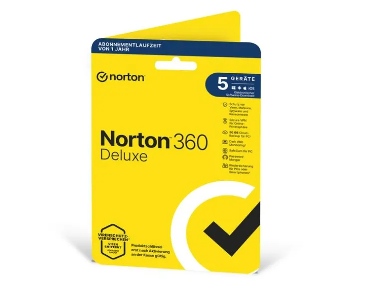 Norton Norton 360 Deluxe Sleeve, 5 Device, 1 Jahr