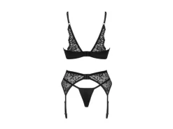 Obsessive Bellastia 3-teiliges BHSet Schwarz Schwarz