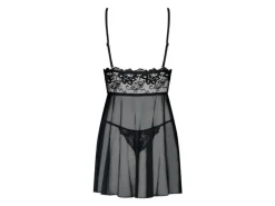 Obsessive Idillia Babydoll und Tanga Schwarz