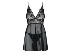 Obsessive Idillia Babydoll und Tanga Schwarz