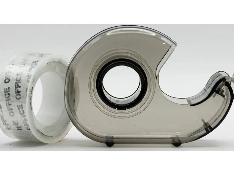 Office Abroller Klebeband mit Abroller 10 mm x 19 m, Transparent