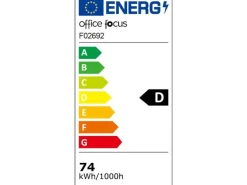 office focus Bürostehleuchte LED 80 W, Grau