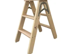 OK-LINE Bockleiter Holz 3 Stufen 70 cm