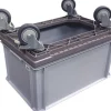 OK-LINE Fahrrahmen-Set Kunststoff, Grau, 410 x 610 mm, für Euro-Box