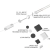 OK-LINE Türkontaktschalter Piezo, Schwarz, 12/24 V