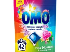 Omo Waschmittel Kapseln Fresh Rosenblüten 42 Stück à 20 Gramm