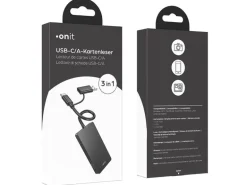 onit Card Reader Extern USB-C/A 3-in-1