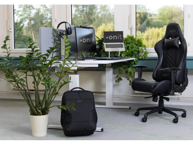 onit Gaming-Stuhl Deepblack Schwarz