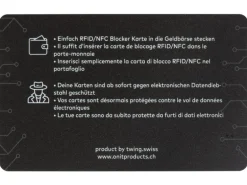 onit Skimming-Blocker-Karte Schwarz