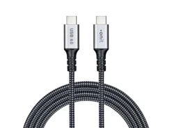 onit USB4-Kabel Pro 100 W, USB-C - USB-C, 2 m, Schwarz/Grau