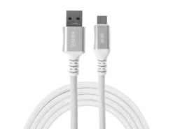onit USB 3.1-Kabel 66 W, USB-A - USB-C, 1 m, Weiss