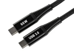 onit USB 3.0-Kabel 60 W, USB-C - USB-C, 0.5 m, Schwarz