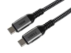 onit USB 3.1-Kabel 100 W, USB-C - USB-C, 0.5 m, Schwarz/Grau