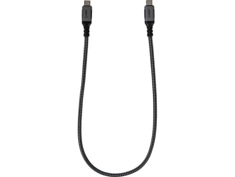 onit USB 3.1-Kabel 100 W, USB-C - USB-C, 0.5 m, Schwarz/Grau