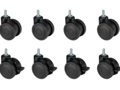 Oplite S8 Castor Wheels Set Gummi, 63 mm