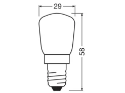 OSRAM Lampe Special Oven T CL 40W 230 V E14 Warmweiss (WW)