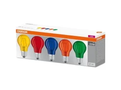 OSRAM Lampe Star Color Box, 2.5W, E27, 5 Stück, Mehrfarbig