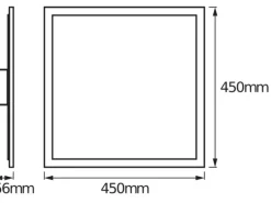 OSRAM LED-Panel 450 x 450 mm, 28 W, 2000 lm, 3000-6500 K, Weiss