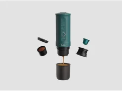 OUTIN Reisekaffeemaschine Nano Blaugrün
