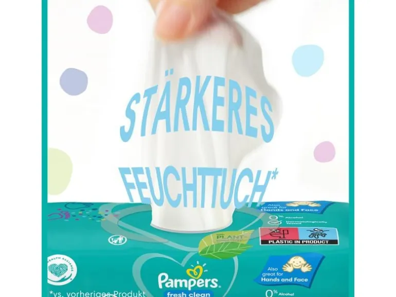 Pampers Feuchttücher Fresh Clean Aloe 15 x 80 Stk.