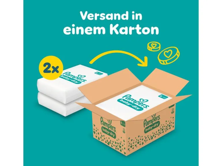 Pampers Windeln Baby Dry Extra Large Grösse 6