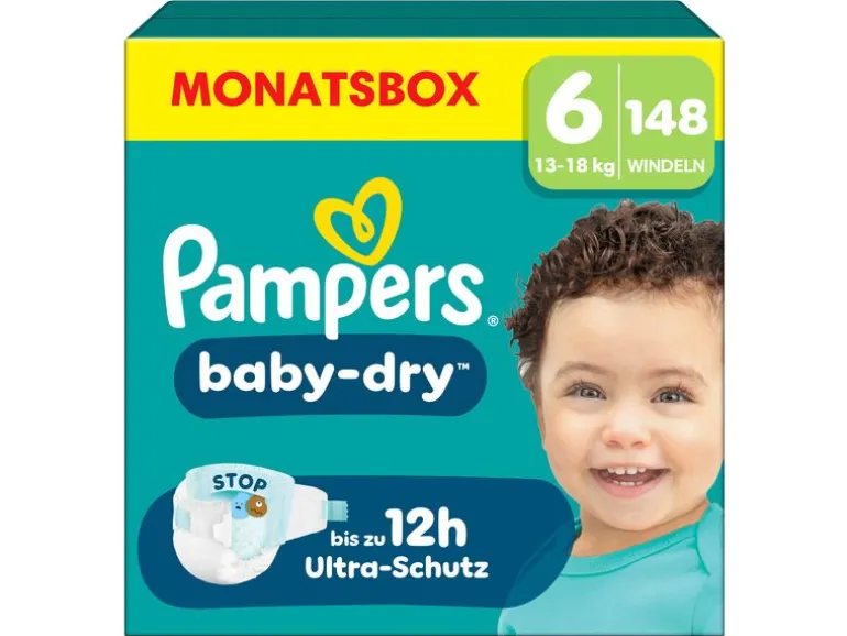Pampers Windeln Baby Dry Extra Large Grösse 6
