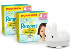 Pampers Windeln Premium Protection + Cocon Töpfchen Grösse 4