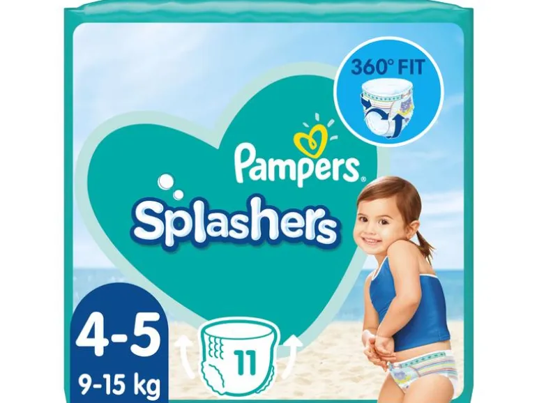 Pampers Windeln Splashers Tragepack Grösse 4-5, 11 Stück