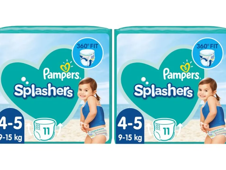 Pampers Windeln Splashers Tragepack Grösse 4-5, 2x 11 Stück