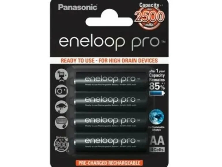 Panasonic Akku Eneloop Pro BK-3HCDE/4BE NiMH AA 2500 mAh, 4 Stück