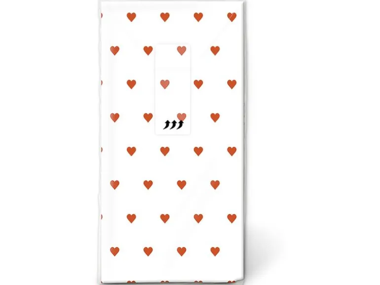 Paper + Design Taschentücher Petits coeurs 4-lagig, 10 Stück