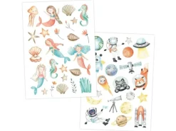 Papierdrachen Tattoo Set Bunter Mix