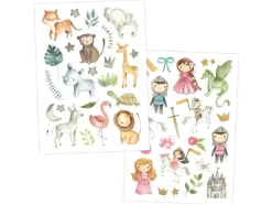 Papierdrachen Tattoo Set Bunter Mix