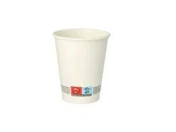 Papstar Einwegbecher Pure 200 ml, 50 Stück, Weiss