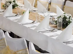 Partydeco Tischdecke Rechteckig, 180 cm x 300 cm, Weiss