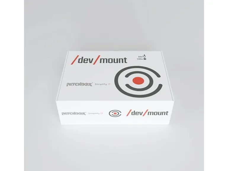 Patchbox Rack Zubehör /dev/mount (Bolzen Rot) 50-Pack