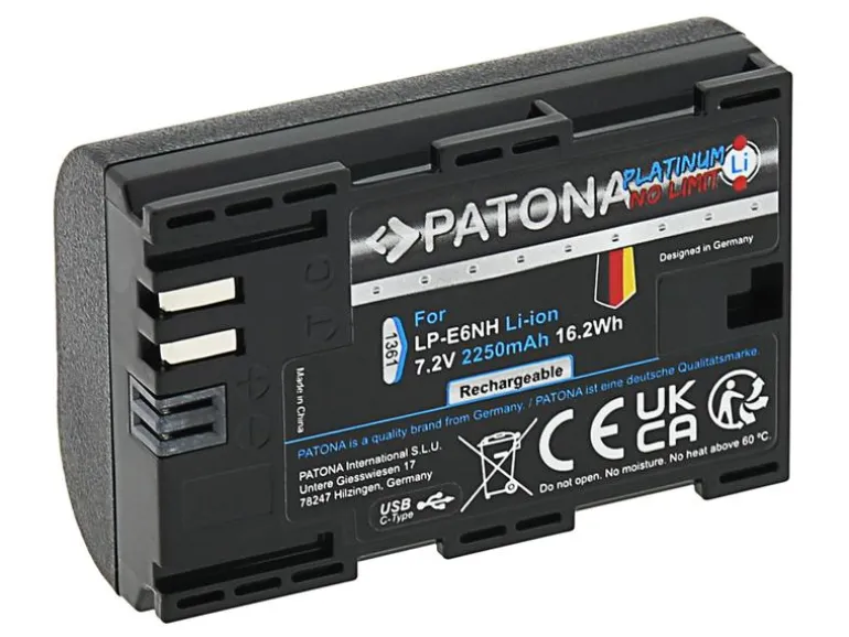 Patona Platinum Akku für Canon EOS R5 Mark II
