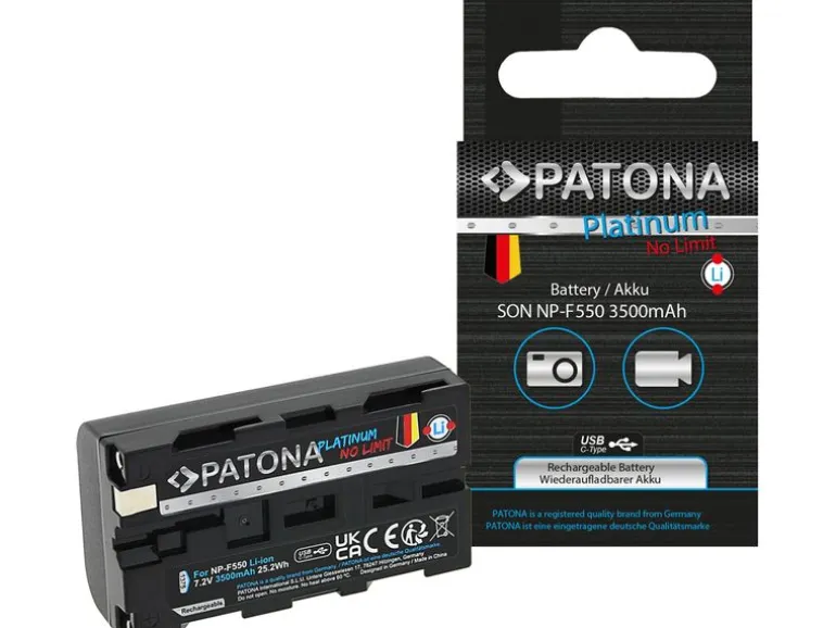 Patona Platinum Akku für Sony NP-F550, F330, F530, F750, F930