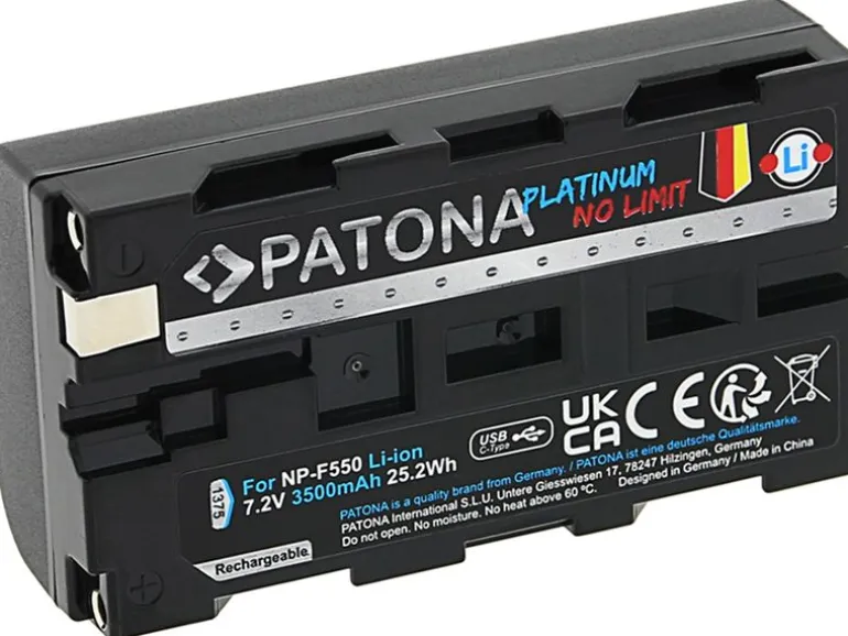 Patona Platinum Akku für Sony NP-F550, F330, F530, F750, F930