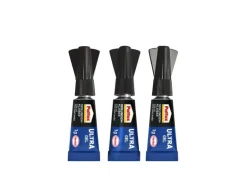 Pattex Sekundenkleber Ultra Gel Mini Trio 3 x 1 g, Transparent