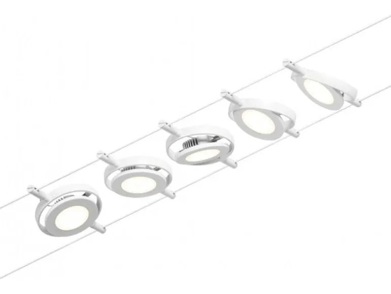 Paulmann CorDuo LED Seilsystem RoundMac Basisset Blanc Chrome