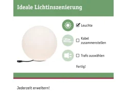 Paulmann Gartenlicht Plug & Shine GLOBE 40 cm