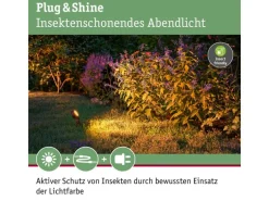 Paulmann Gartenspot Plug & Shine, Sting, 6.3W, 2200K, Schwarz