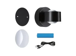 Paulmann LED Akkuwandleuchte Zorik 2700K dimmbar Schwarz