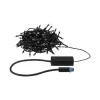 Paulmann LED Lichterkette Plug & Shine Yuna 12.4 m, WW, Schwarz