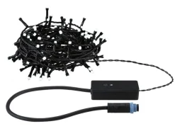 Paulmann LED Lichterkette Plug & Shine Yuna 12.4 m, RGB, Schwarz