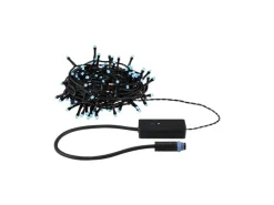 Paulmann LED Lichterkette Plug & Shine Yuna 12.4 m, RGB, Schwarz