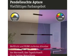 Paulmann LED Pendelleuchte Smart Home Zigbee, Schwarz