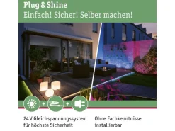 Paulmann LED-Stripe Plug & Shine Smooth, 3000K, 10m, Weiss