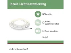 Paulmann LED-Stripe Plug & Shine Smooth, 3000K, 10m, Weiss